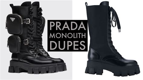 best prada boot dupes|Prada look alike boots.